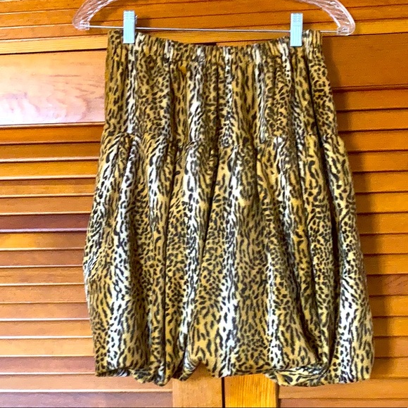 Animal Print Bubble mini skirt size S - Picture 1 of 5